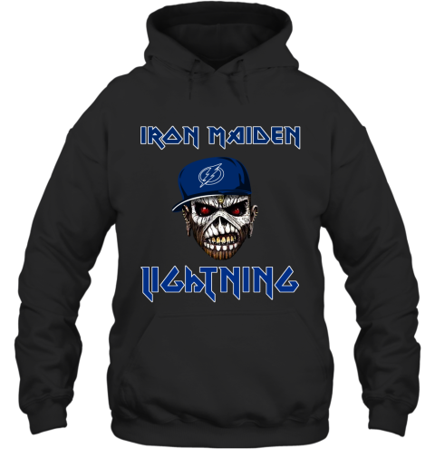 NHL Tampa Bay Lightning Iron Maiden Rock Band Music Hockey Sports KA0Mup5ZjXU hoodie 23 95 151514 front black