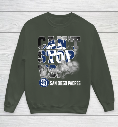 MLB San Diego Padres Baseball Can't Stop Vs Padres Youth Sweatshirt - Image 9