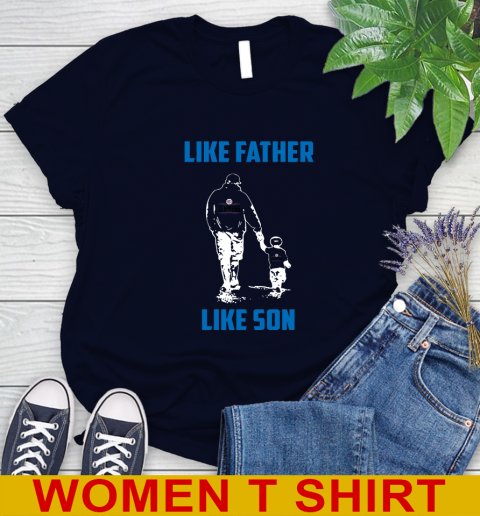 LA Clippers NBA Basketball Like Father Like Son Sports Women's T-Shirt 2