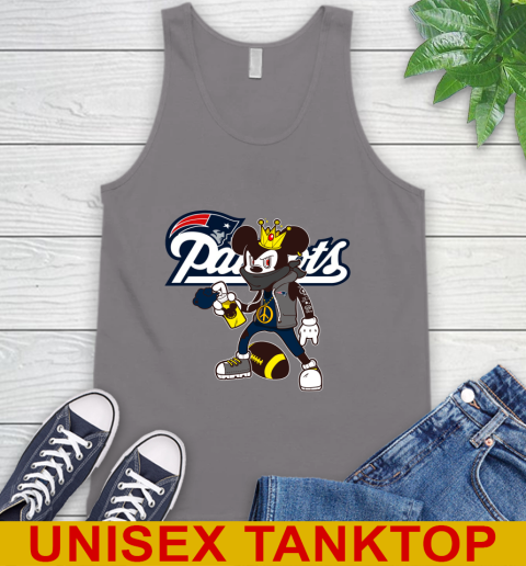 New England Patriots NFL Football Mickey Peace Sign Sports Tank Top 7