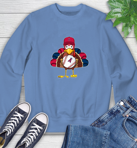 Los Angeles Angels Turkey thanksgiving Sweatshirt 11