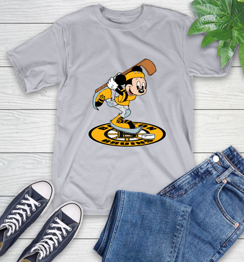 NHL Hockey Boston Bruins Cheerful Mickey Disney Shirt T-Shirt 6