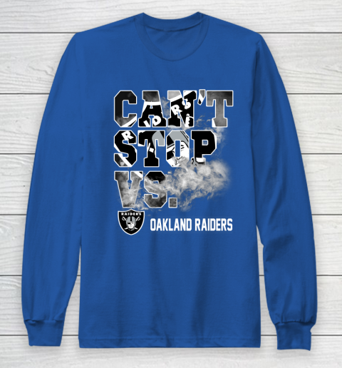 NFL Oakland Raiders Can't Stop Vs Long Sleeve T-Shirt 6