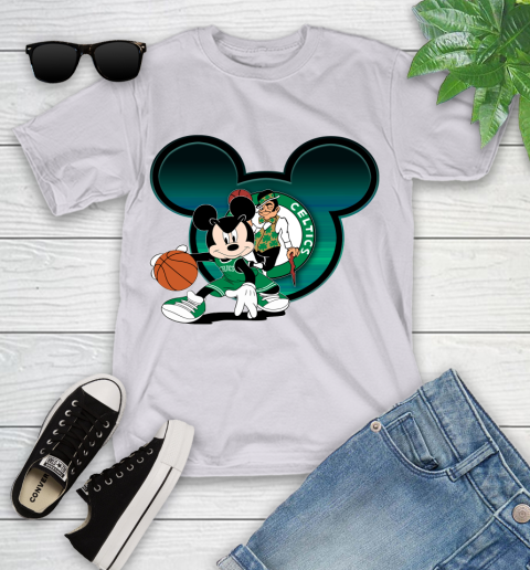 NBA Boston Celtics Mickey Mouse Disney Basketball Youth T-Shirt 4