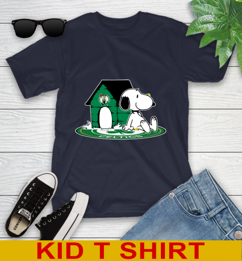NBA Basketball Boston Celtics Snoopy The Peanuts Movie Shirt Youth T-Shirt 3