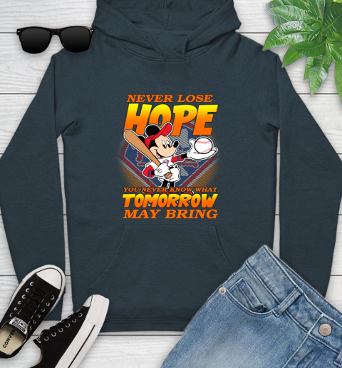 Philadelphia Phillies MLB Baseball Mickey Disney Never Lose Hope Youth Hoodie 10