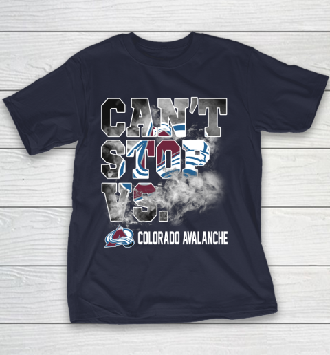 NHL Colorado Avalanche Hockey Can't Stop Vs Youth T-Shirt 2