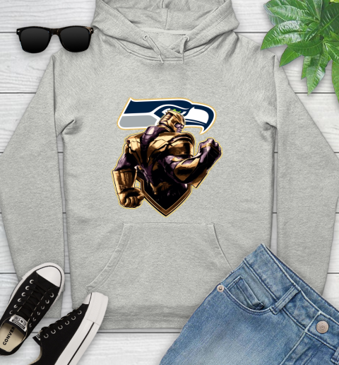 NFL Thanos Avengers Endgame Football Sports Seattle Seahawks Youth Hoodie