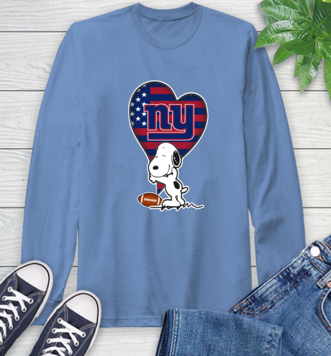 New York Giants NFL Football The Peanuts Movie Adorable Snoopy Long Sleeve T-Shirt 11