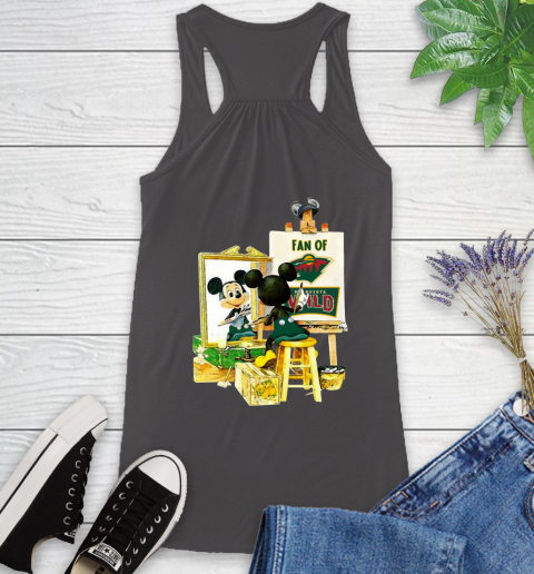 NHL Hockey Minnesota Wild Mickey Drawing Shirt 45