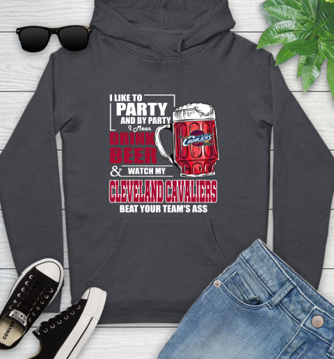NBA Drink Beer and Watch My Cleveland Cavaliers Beat Your Team's Ass Basketball Youth Hoodie 10