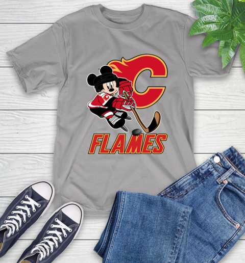 NHL Calgary Flames Mickey Mouse Disney Hockey T Shirt T-Shirt 6