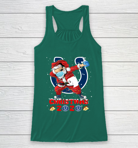 Indianapolis Colts Funny Santa Claus Dabbing Christmas 2020 NFL Racerback Tank 5