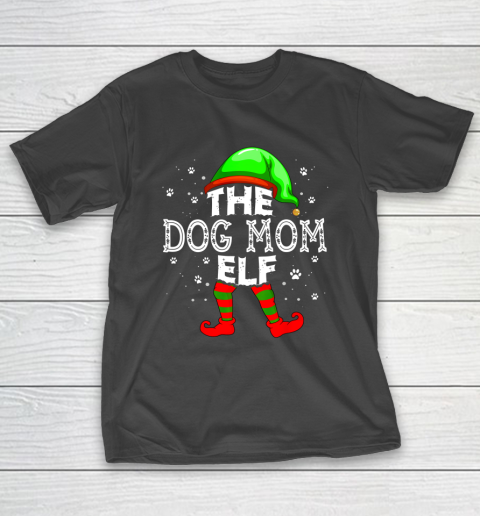 The Dog Mom Elf Group Matching Family Christmas Dog Lover T-Shirt