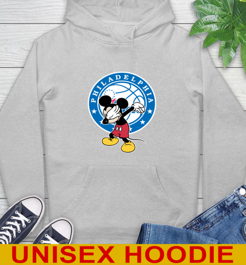 Philadelphia 76ers NBA Basketball Dabbing Mickey Disney Sports Hoodie 6