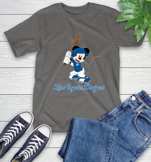 MLB Baseball Los Angeles Dodgers Cheerful Mickey Mouse Shirt T-Shirt 10