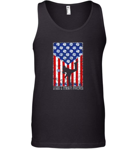 Pitching Stars And Strikes Baseball American Pitcher Tank Top
