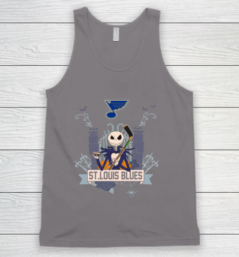 NHL St.Louis Blues Hockey Jack Skellington Halloween Tank Top 6
