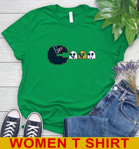 Houston Texans NFL Football Pac Man Champion Women's T-Shirt 6