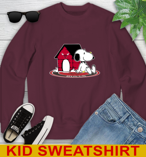 NBA Basketball Chicago Bulls Snoopy The Peanuts Movie Shirt Youth Sweatshirt 5