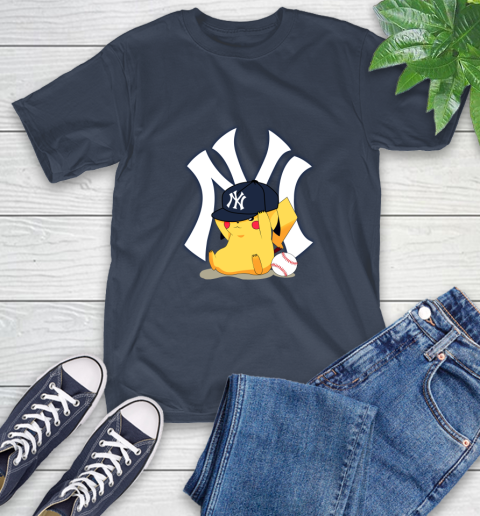 MLB Pikachu Baseball Sports New York Yankees T-Shirt 4
