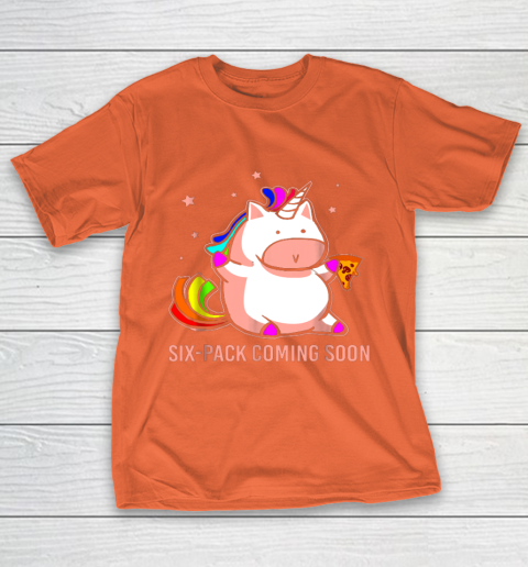 Unicorn Six Pack Funny Cute Shirt Coming Soon Fat Unicorn T-Shirt 4