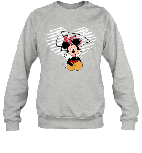 NFL Kansas City Chiefs The Heart Mickey Mouse Disney Football T Shirt 1H9nO6xFy0q sweatshirt 35 95 151514 front sport grey