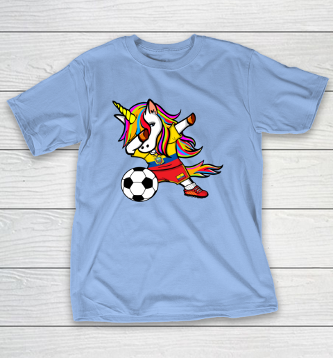 Dabbing Unicorn Ecuador Football Ecuadorean Flag Soccer T-Shirt 11