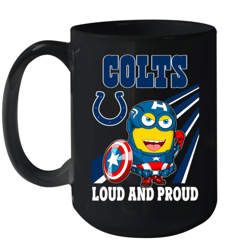 NFL Football Indianapolis Colts Captain America Marvel Avengers Minion Shirt Ceramic Mug 15oz