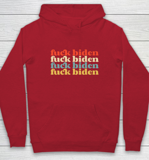 Vintage Fuck Biden Anti Biden Tee Top Womens Mens Premium Youth Hoodie 7