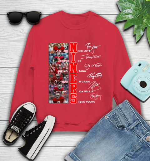 Niners Player Name And Signature San Francisco 49ers Shirts 111