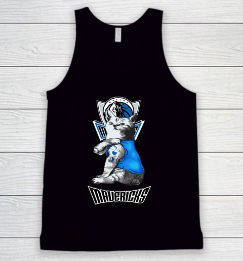 NBA Basketball My Cat Loves Dallas Mavericks Tank Top