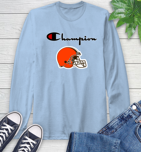 NFL Football Cleveland Browns Champion Shirt Long Sleeve T-Shirt 6