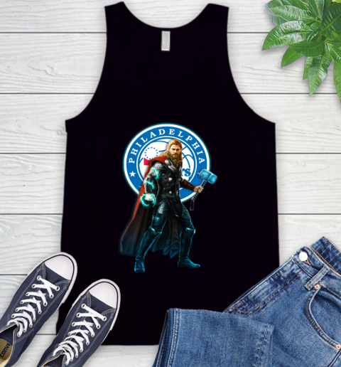 NBA Thor Avengers Endgame Basketball Philadelphia 76ers Tank Top 2