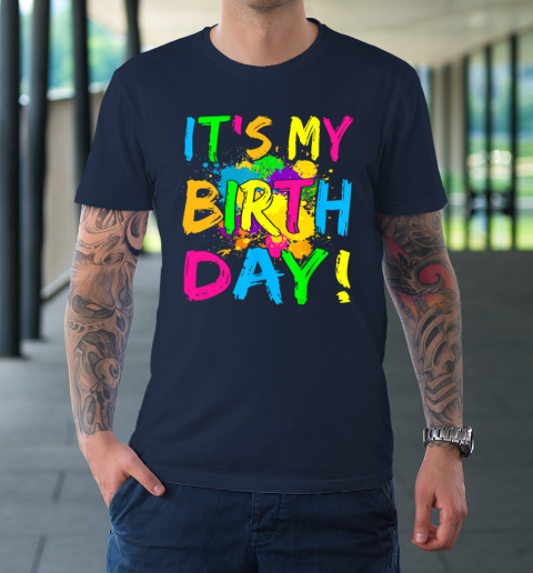 It's My Birthday Shirt Let's Glow Retro 80's Party Outfit T-Shirt 2