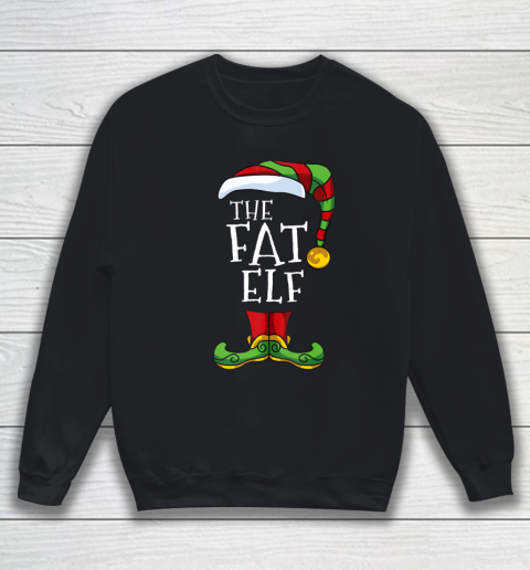 Fat Elf Family Matching Christmas Group Funny Pajama Sweatshirt