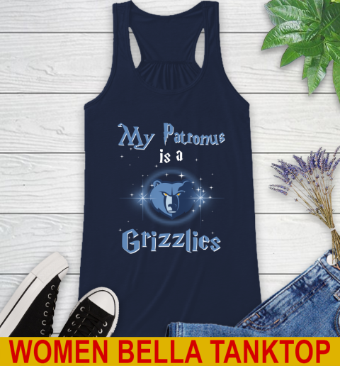 NBA Basketball Harry Potter My Patronus Is A Memphis Grizzlies Racerback Tank 9