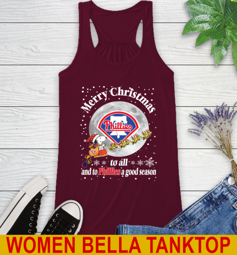Philadelphia Phillies Merry Christmas To All And To Phillies A Good Season MLB Baseball Sports Racerback Tank 2