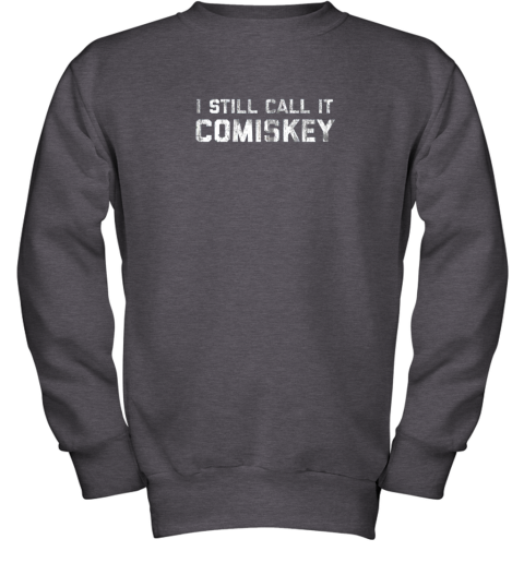 mowg i still call it comiskey chicago baseball vintage youth sweatshirt 47 front dark heather