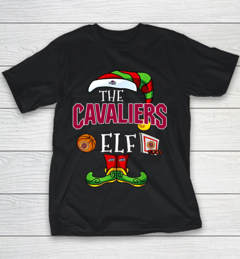 Cleveland Cavaliers Christmas ELF Funny NBA Youth T-Shirt