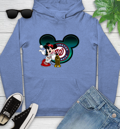 MLB Washington Nationals The Commissioner's Trophy Mickey Mouse Disney Youth Hoodie 12