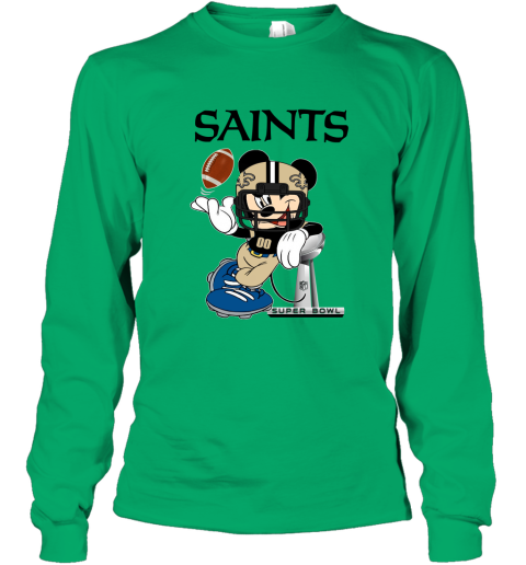 NFL New Orleans Saints Mickey Mouse Disney Super Bowl Football T