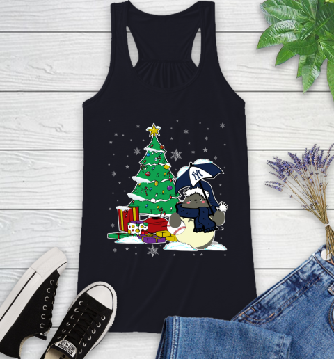 New York Yankees MLB Baseball Cute Tonari No Totoro Christmas Sports Racerback Tank 9