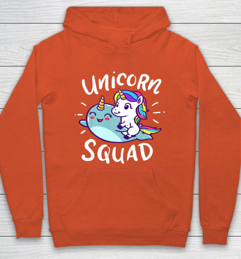 Unicorn Squad Narwhal Funny Cute Birthday Party Present Gift Hoodie 3