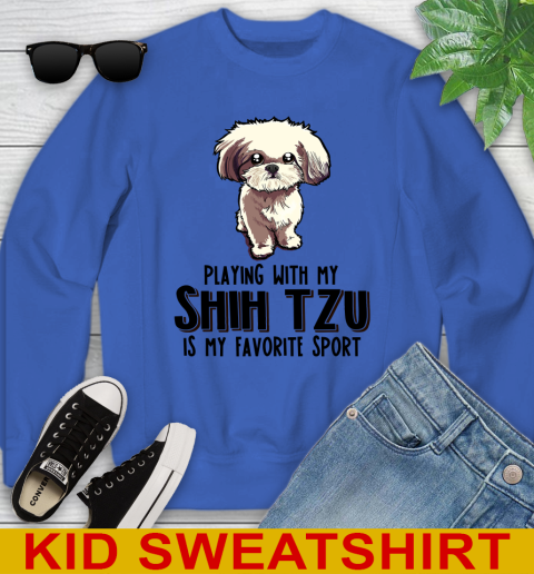Playing with my shih tzu is my favorite sport 100