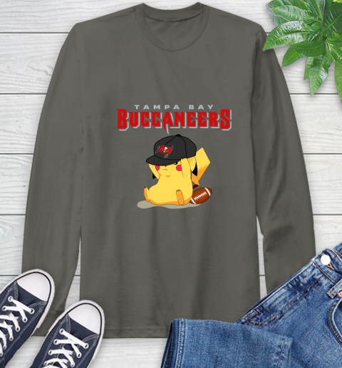 NFL Pikachu Football Tampa Bay Buccaneers Long Sleeve T-Shirt 8