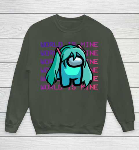 Among Us Shirt Hatsune Miku Imposter Youth Sweatshirt 8
