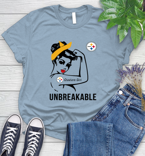 NFL Pittsburgh Steelers Girl Unbreakable Football Sports Women's T-Shirt 6