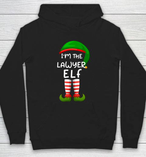 I m The Lawyer Elf Funny Elf Family Matching Christmas Hoodie