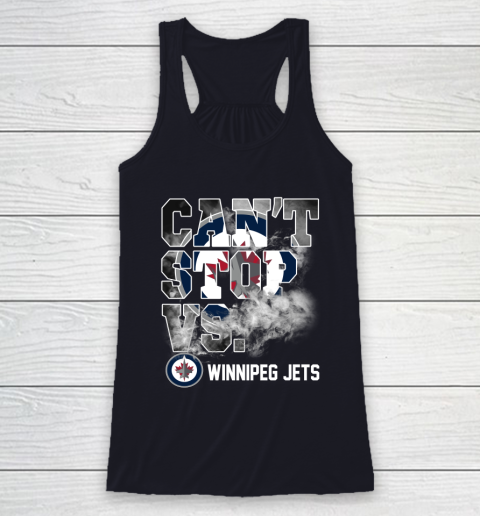 NHL Winnipeg Jets Hockey Can't Stop Vs Racerback Tank 7